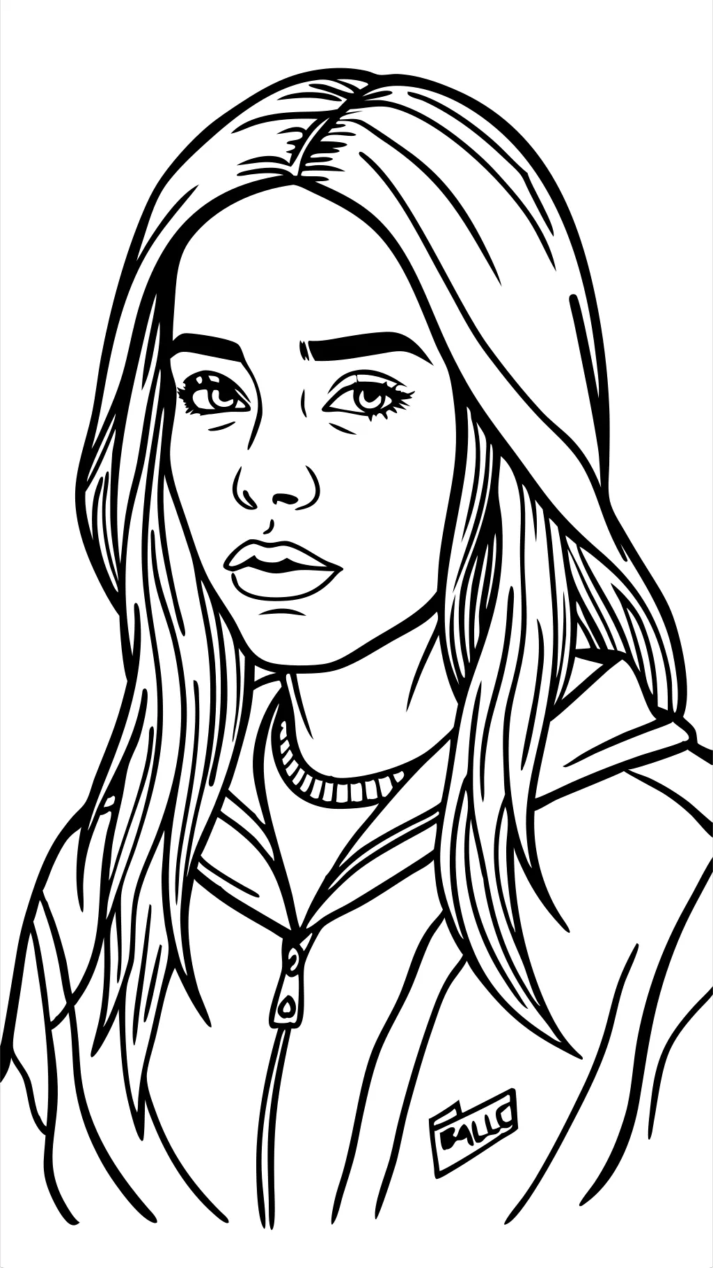 pages couleurs de Billie eilish